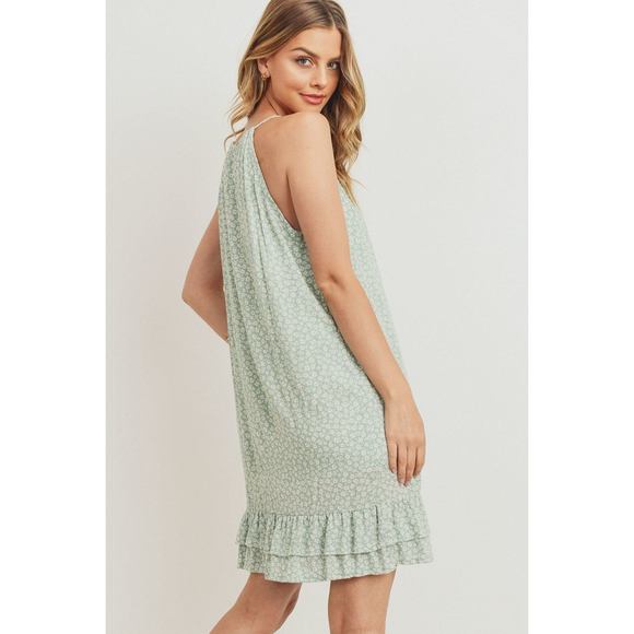 Ruffled Floral Sleeveless Dress - Picture 6 of 9